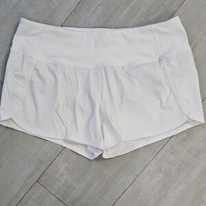 Lululemon Athletica White Athletic Shorts